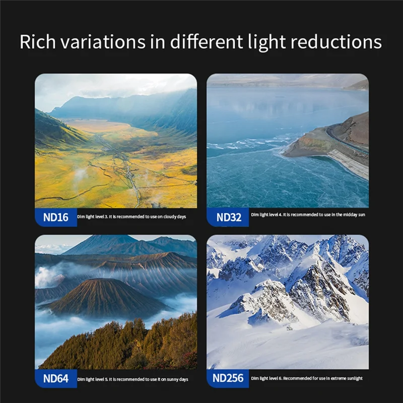 ABMF-Magnetic ND Filter Set For DJI OSMO Pocket 3 Creator Combo Accessories Action Camera Neutral Density Filters