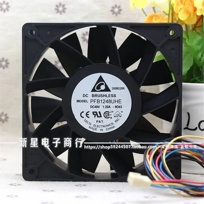 for PFB1248UHE 12038 48V 1.20A Waterproof Large Air Volume Fan for Humidifier Modified Cooling