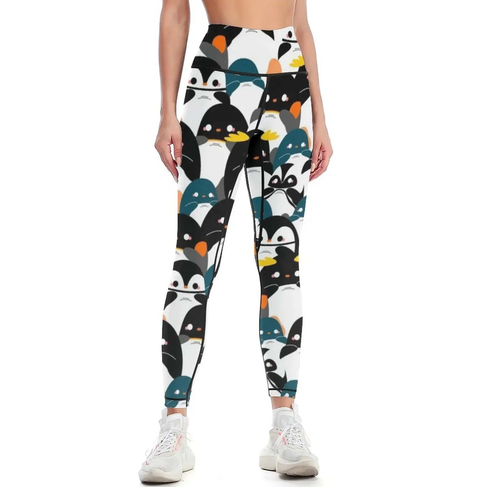 

Chubby Penguin Pattern Leggings for physical Tight fitting woman Clothing fitness Leginsy push up Womens Leggings