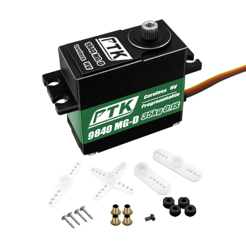 PTK 9840 HV 45KG 55KG 60KDrift car Pressure Metal digital waterproof servo Metal gear rc Car model Ship model rc aircraft model