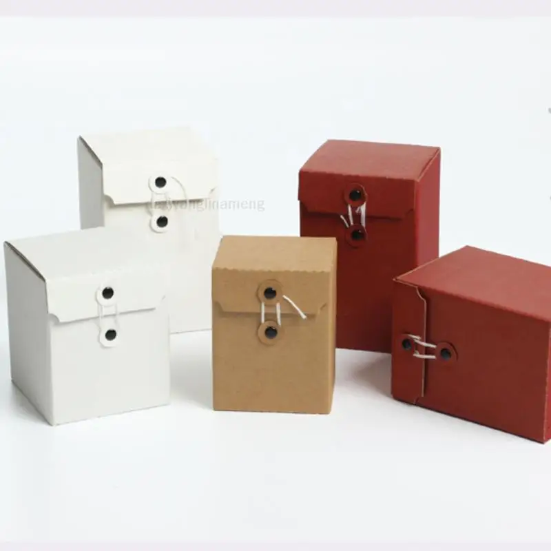 fast shipping hot sales 20pcs/lot- 10 sizes Retro kraft paper box tea honey jam candy handmade soap gift packaging boxes