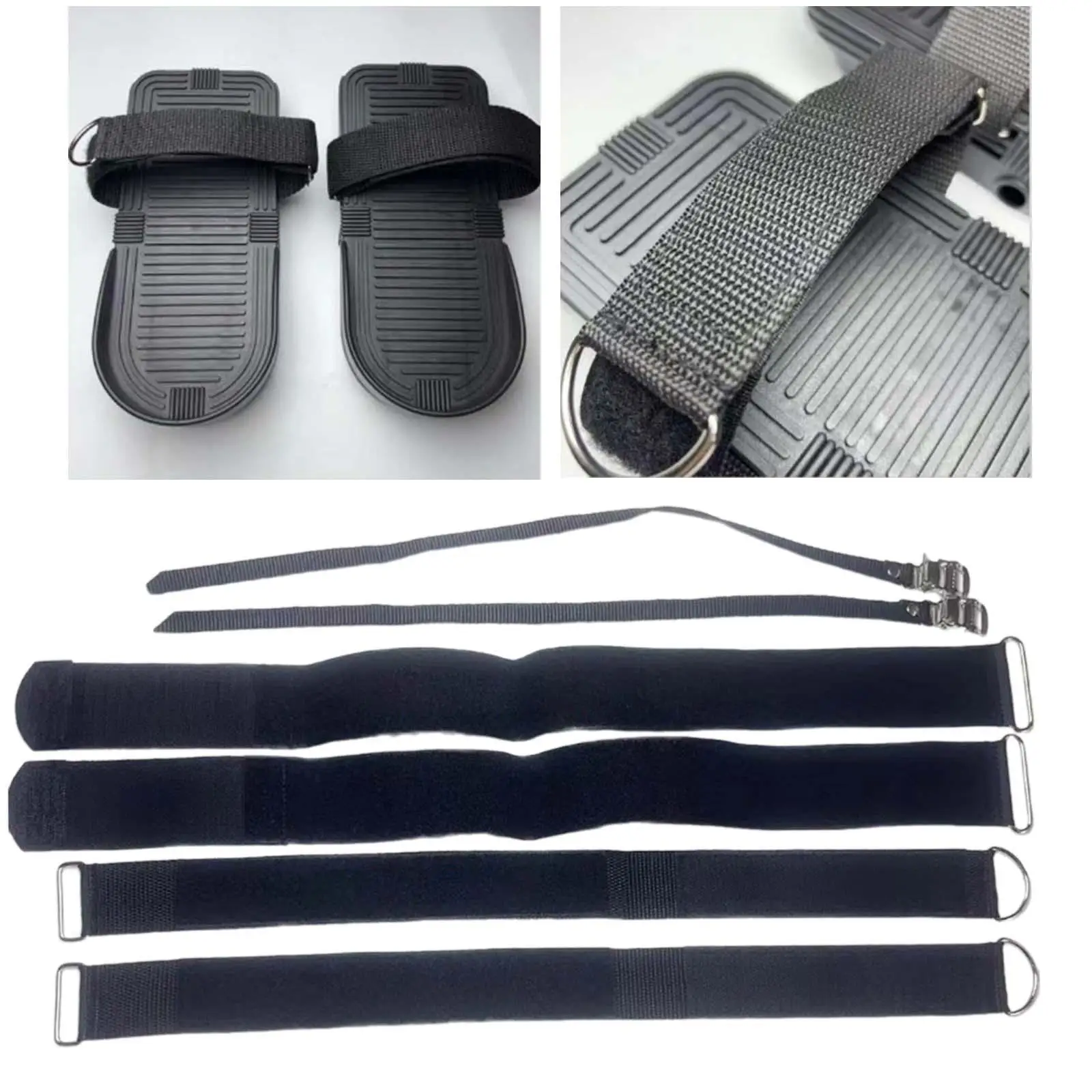 Universal Adjustable Pedal Straps for Rowing Machine Exercise Bike Parts Foot Straps Band Replacement