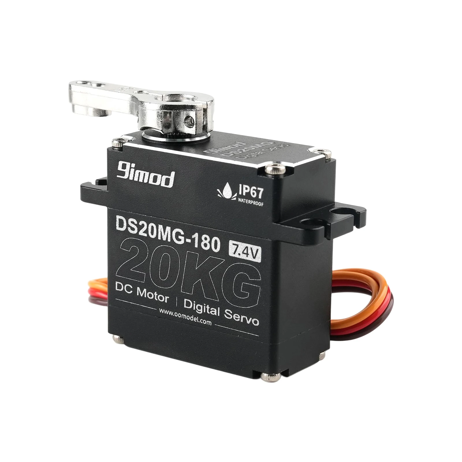 DS20MG Digital Servo 20KG High Torque 7.4V Metal Gear 180 270 Degree Angle Controllable RC Car Robot Model Boat DIY Spare Part