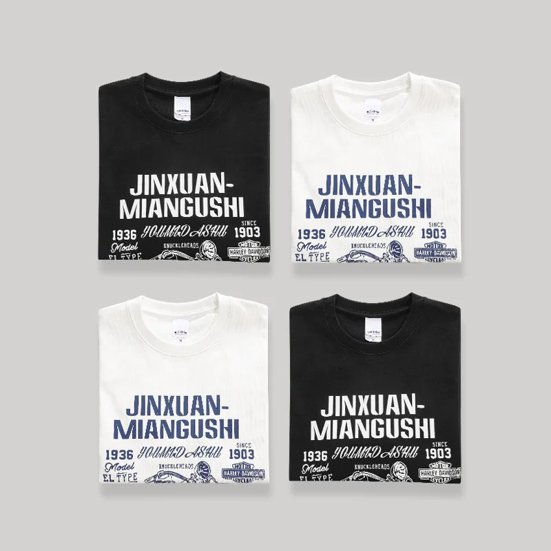 Retro Moto T Shirt T-shirt estiva Hip Hop Cartoon Donna Maniche corte Top Camicetta da strada Y2k Abbigliamento Indossare Harajuku Tees