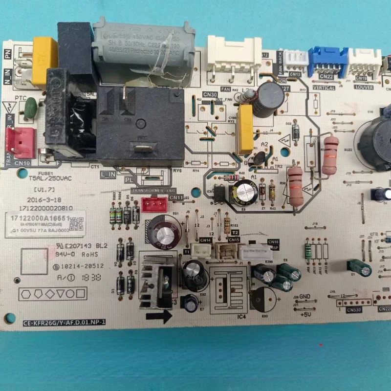 90% new 17122000020810 Midea export air conditioner internal  circuit board CE-KFR26G/Y-AF.D.01.NP-1