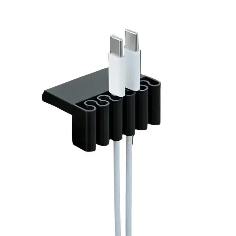 3D Printed Multi-Slot Cable Organizer Clip Desk USB Cord Holder for Home Office Desktop Wire Fixing Tool