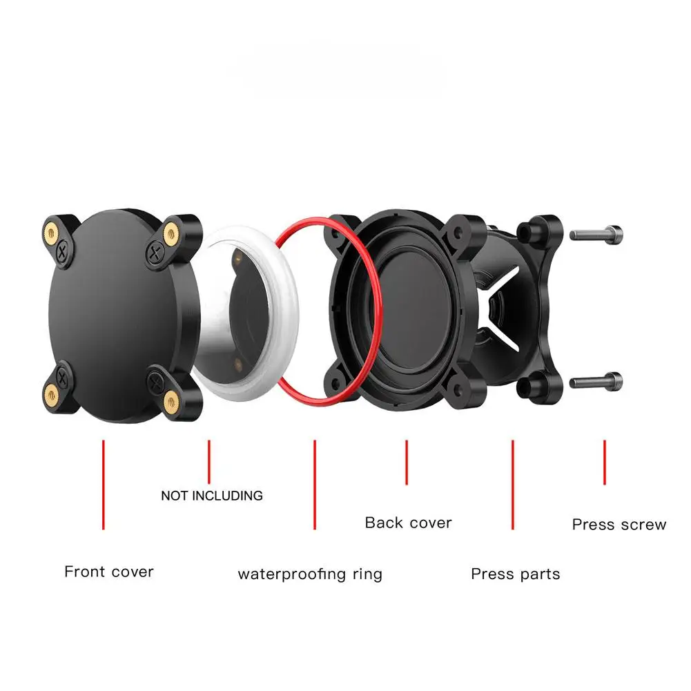 For Apple Case Dog IP68 Waterproof Full Protective Case for airtag GPS Tracker Holder Protective Case