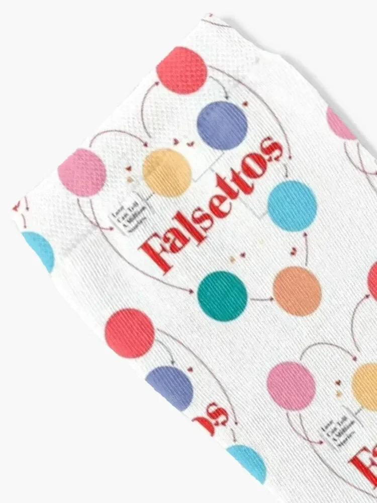 جوارب Falsettos هدية مضحكة جديدة في الجوارب الساخنة بالجملة للنساء والرجال