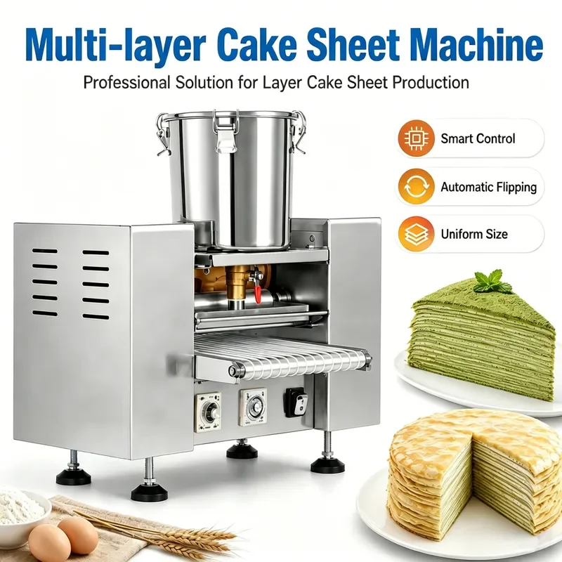 Multi-layer Cake Making Machine Automatic Corn Cake Press Machine for Home Baking Kitchen Appliance