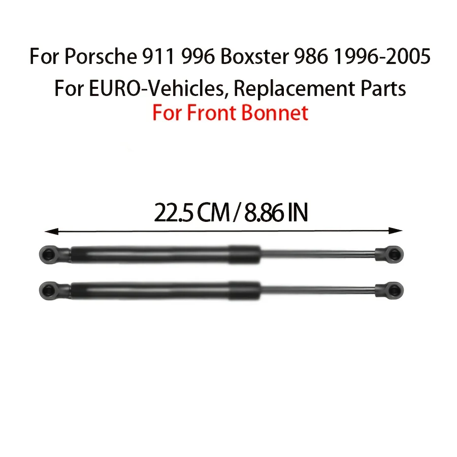 2 pz Cofano Anteriore Ammortizzatori A Gas Molla Per Porsche 911 996 Boxster 986 1996-2005 Cofano Ascensore Supporta