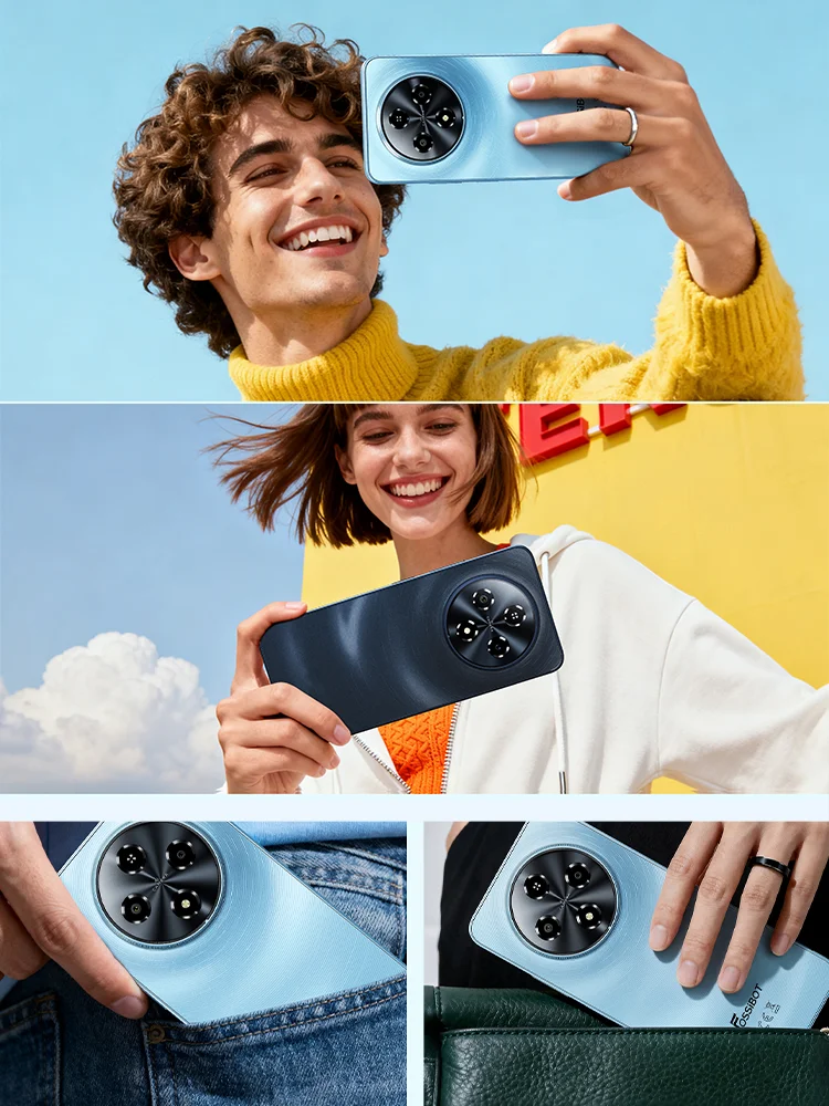 Fossibot S5 Smartphone 16(4+12)GB+128GB 4G LTE, 6.88" HD+ B, Android 15, 6000mAh, 120Hz, OTG, zijdelingse vingerafdruksensor, lichtgewicht, 720*1640 - afbeelding 2