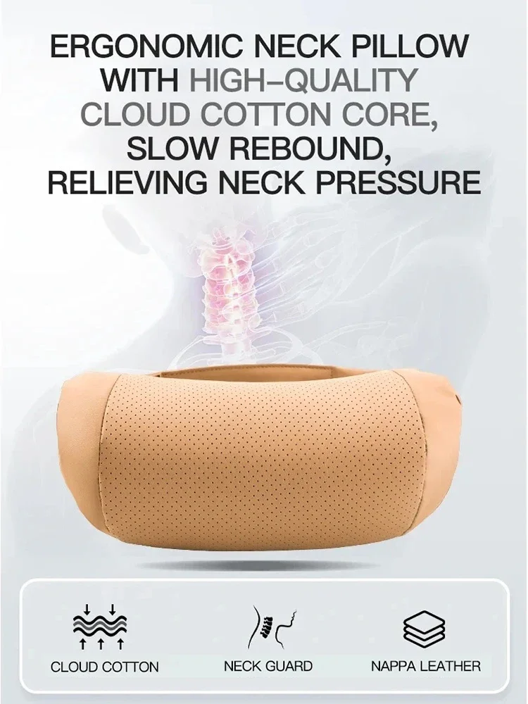 Car Neck Pillow, Car Memory Foam Headrest Waist Cushion Breathable Comfortable Headrest 4 Seasons General Motors Travel Pillow - view 2