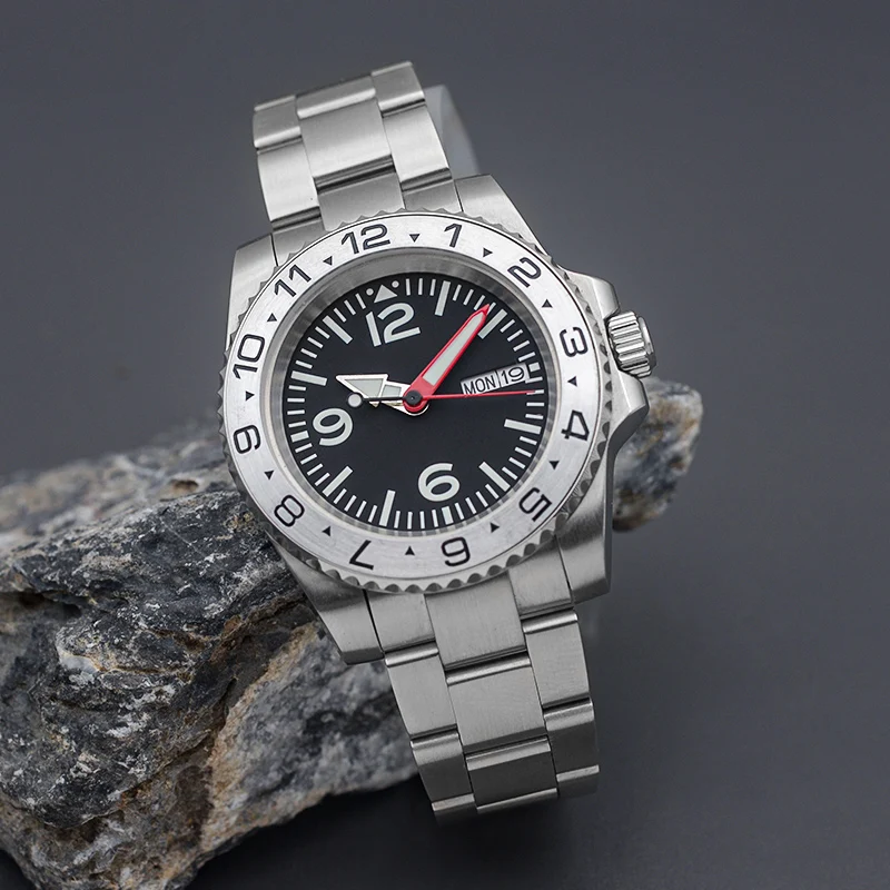 2023 Nieuwe Heren Horloge NH36 Automatische Mechanische Horloge Luxe Sport Roestvrij Staal Saffier Glas 100M Waterdicht Horloge