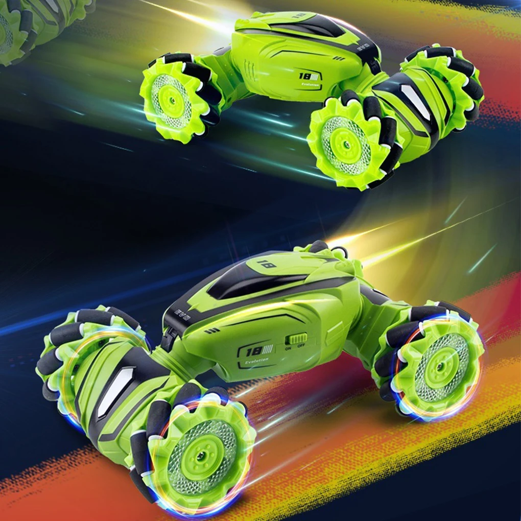 Easy To Control RC Crawler Exciting Drifts Adjustable Speed Durable Rechargeable RC Car For Kids green