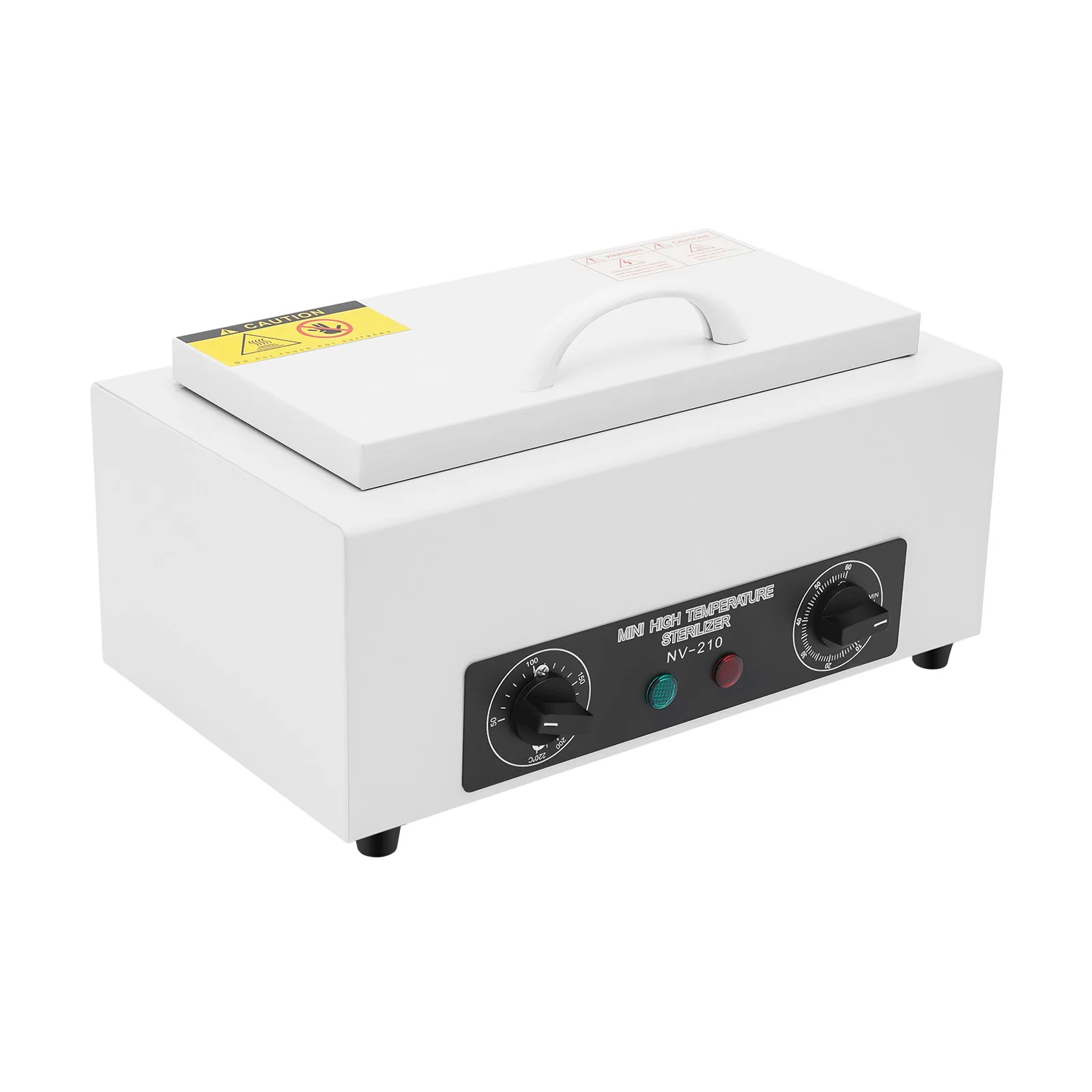 Desinfectiebox voor hoge temperaturen, metalen reinigingsdoos, sterilisatordoos, nagels ontinfecteren, make-up, gereedschap, voor woningen, ziekenhuizen ect