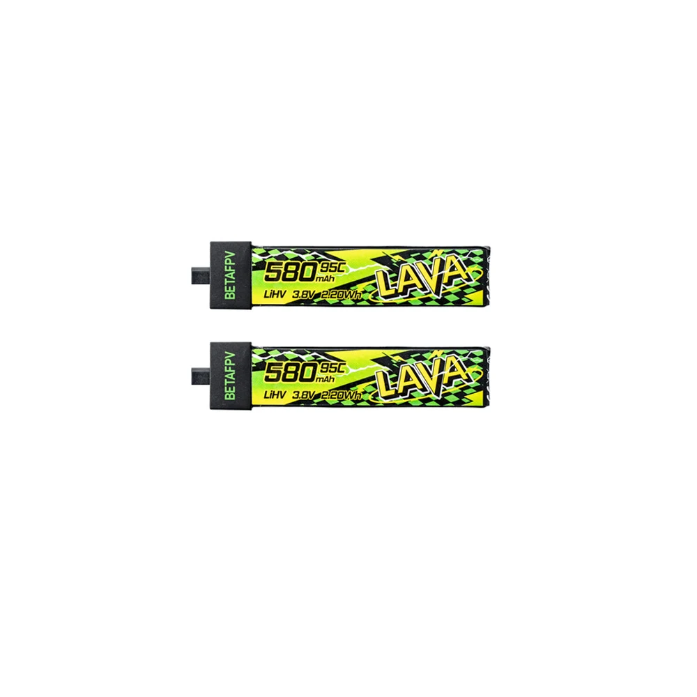 NEW BETAFPV 580mAh Battery LAVA II 1S 95C 3.8V LiHV Battery BT2.0