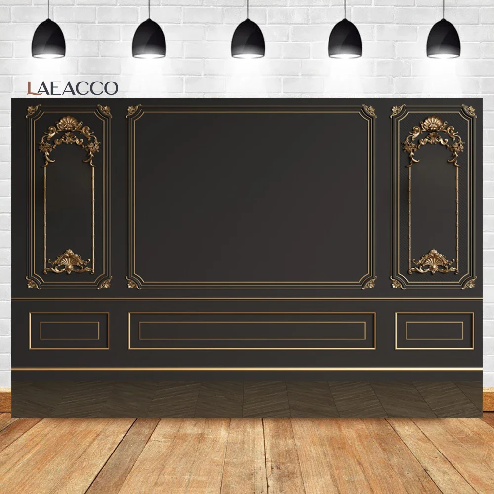 

Laeacco Vintage Room Inside Backdrop European Frame French Door Modern Castle House Wedding Portrait Photography Background