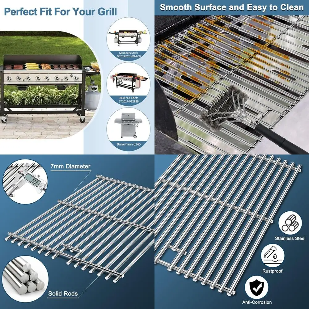 

Grill Replacement Parts for GR2039201 Grills - Chef's Choice ST1017-012939 Grill Grates