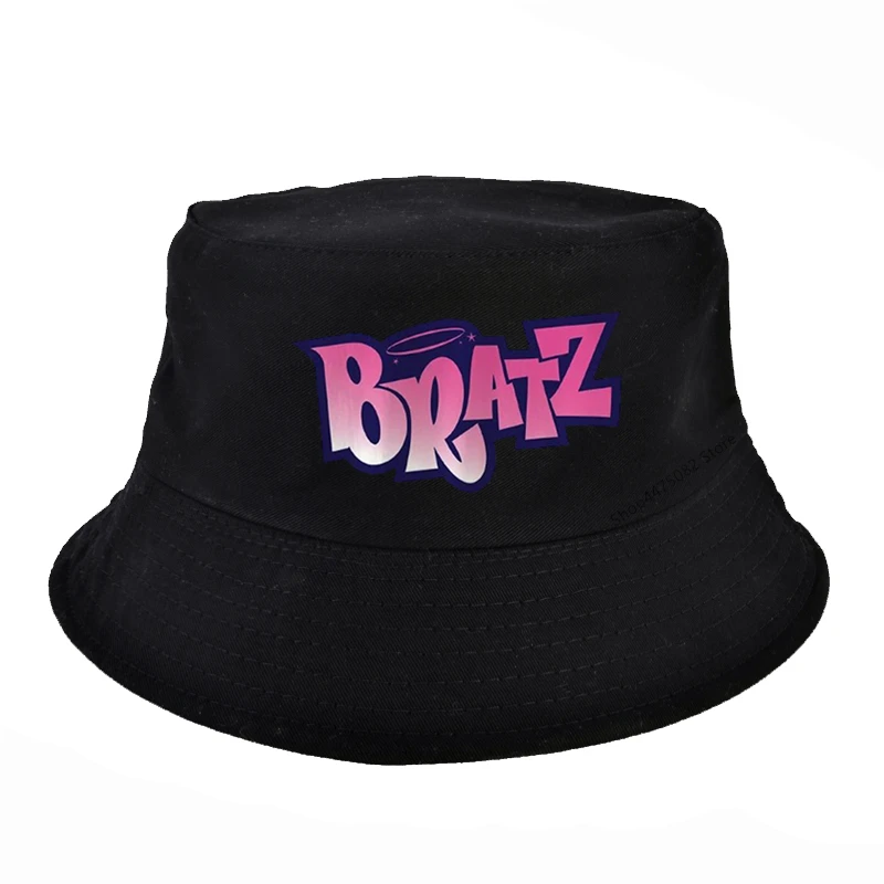 Bratz Passion For Fashion Bucket Hat Sun Cap Bratz Y2k 2000s Depop Fashion Aesthetic Vibe Pink Girls Hot Foldable Outdoor caps