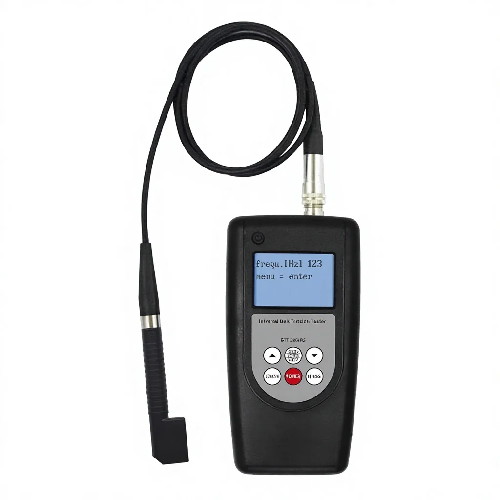 High Accuracy Infrared Belt Tension Gauge 10Hz-500Hz | Non-Contact Vibration Frequency Meter | Digital LCD For HVAC Machinery