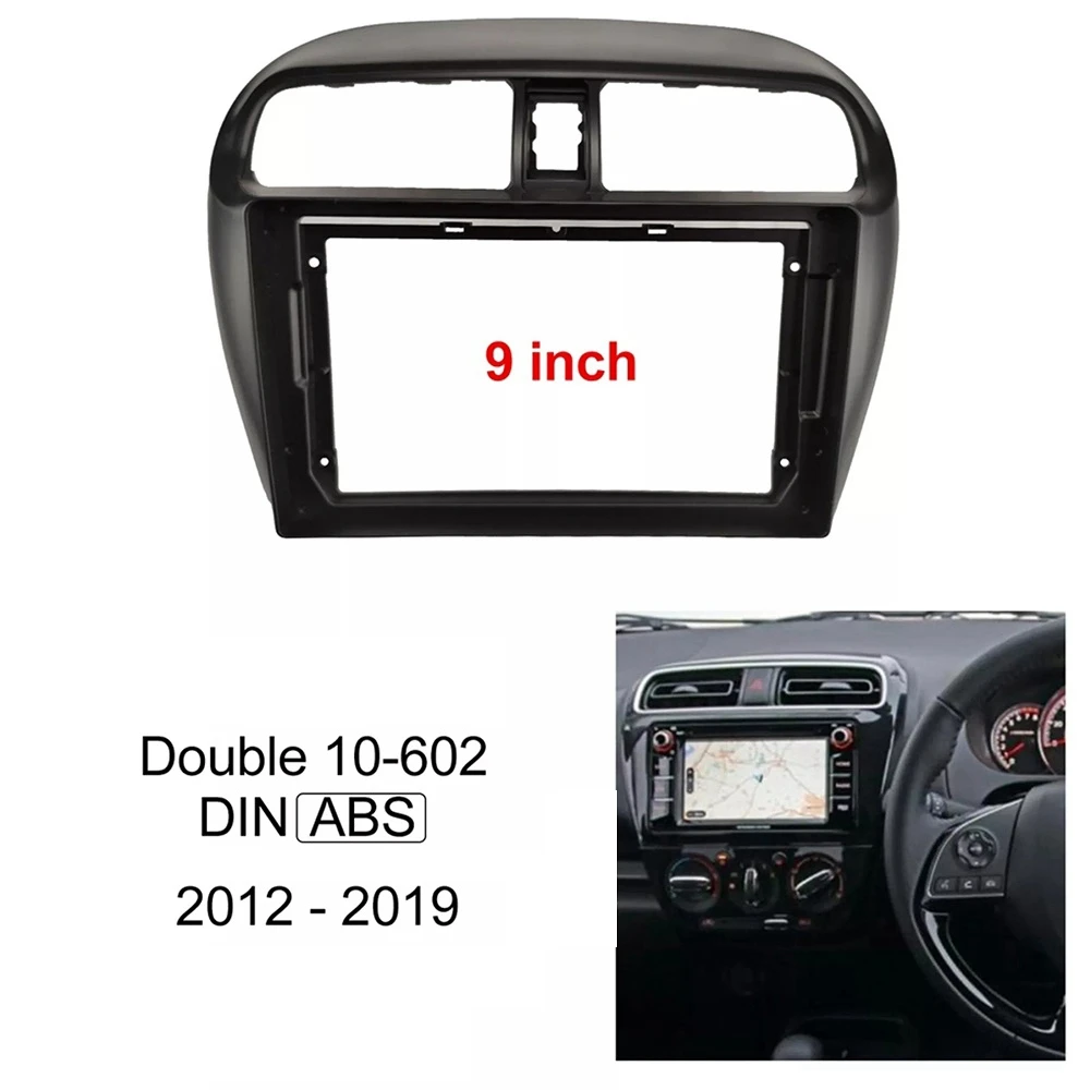 Car Radio Fascia for MITSUBISHI Mirage Space Star 2012-2019 9 Inch Screen Kit