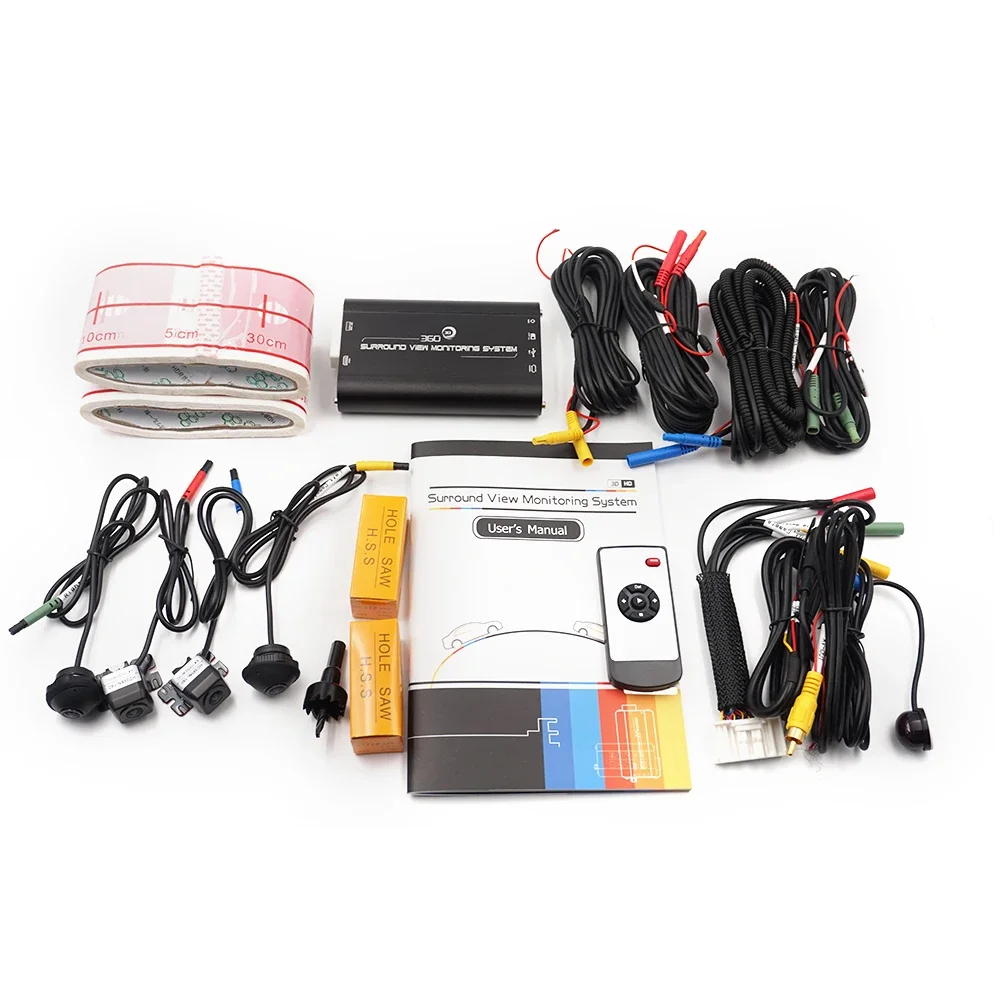 

Best Price Surround View Monitor System Around Parking Car 360 Degree Driving Birds Eye View 4-CH DVR Recorder
