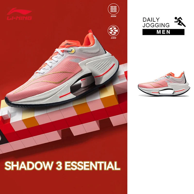 LI-NING SHADOW 3 ESSENTIAL Zapatillas para correr de velocidad de primavera para hombre Zapatillas deportivas profesionales ARRV003