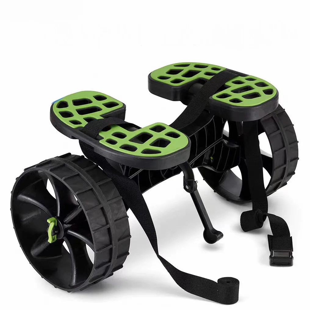 Kayak Trailer Detachable Beach Wheel 2-Wheel Canoe Boat Carrier Cart Plastic Single Beach Board for Kayak Cart Trolley