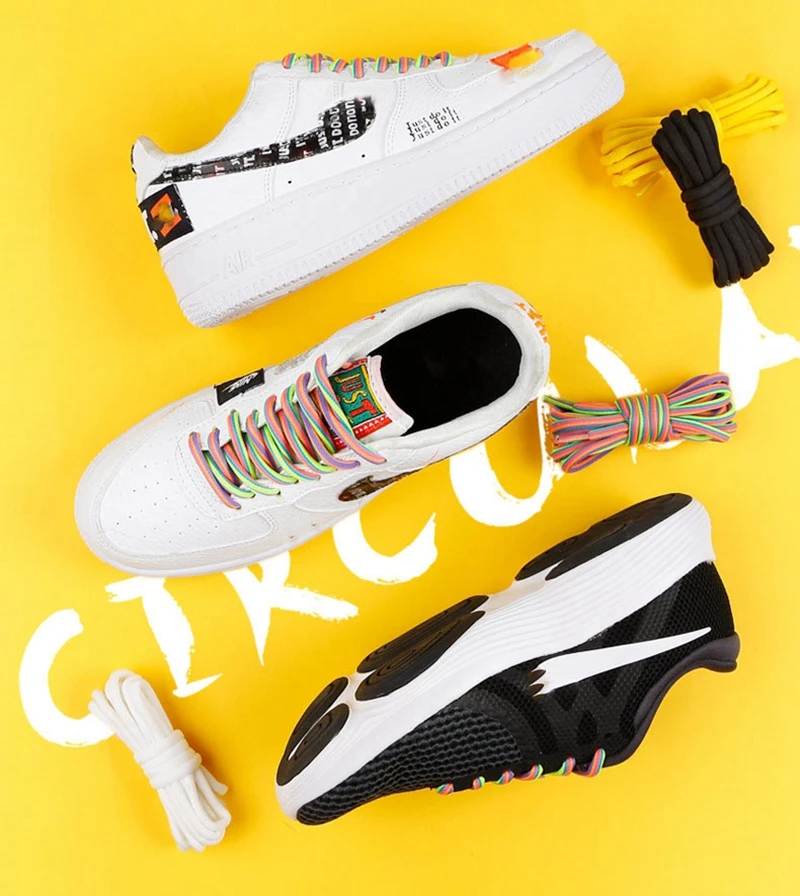 1 Paar Regenbogen-Schnürsenkel für Sneaker, runde Schnürsenkel, Stiefelschnürsenkel, Damen- und Herrenmodell, bunte Tennisschnürsenkel, Schuhzubehör. – Detail 1