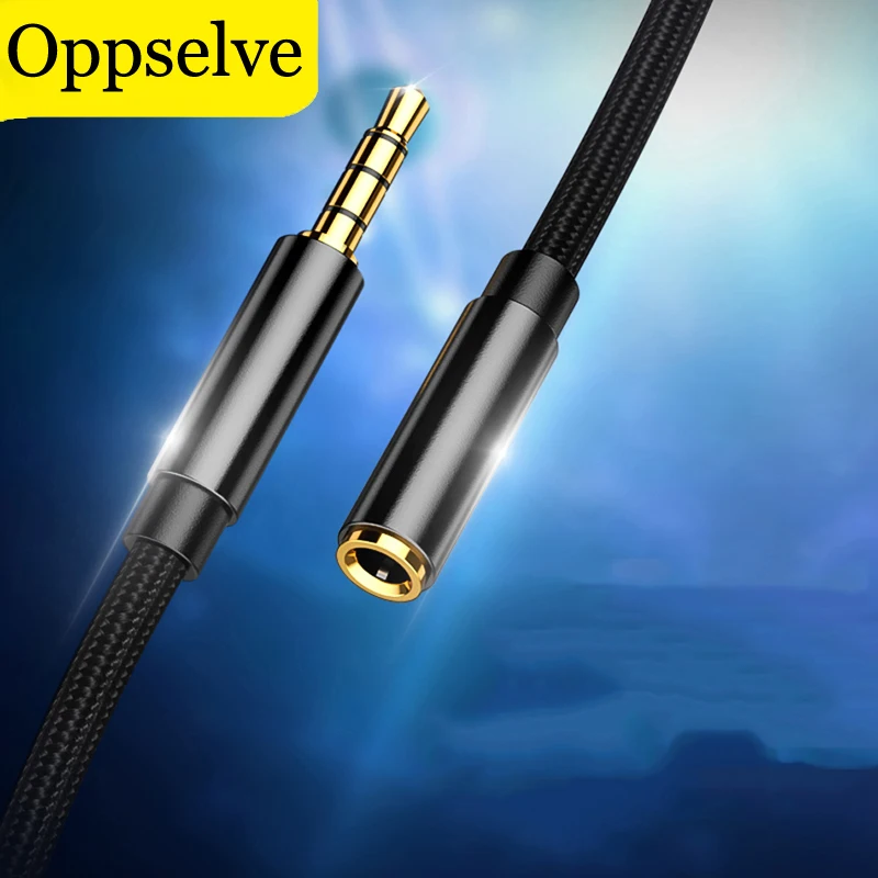 

Oppselve Jack 3.5 mm Audio Extension Cable for Huawei P30 P20 Lite Stereo 3.5mm Jack Aux Cable for Headphone Xiaomi Redmi 5 plus