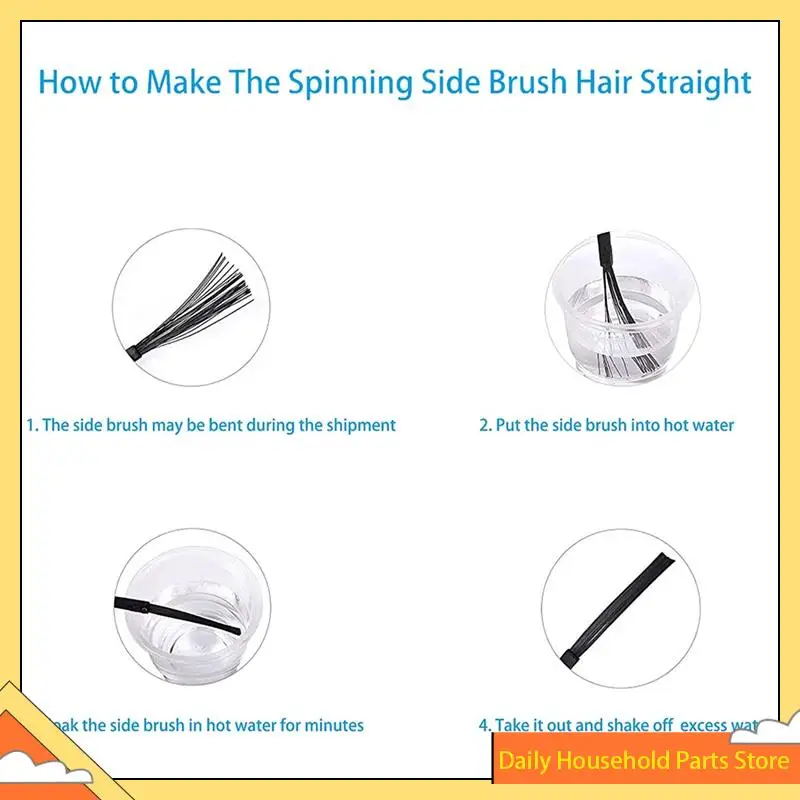 【Wielka Wyprzedaż】 Zestaw 9 szt. szczotek bocznych do Dreame L40S Pro Ultra/X50 Ultra/L50 Pro Ultra - Akcesoria do odkurzacza