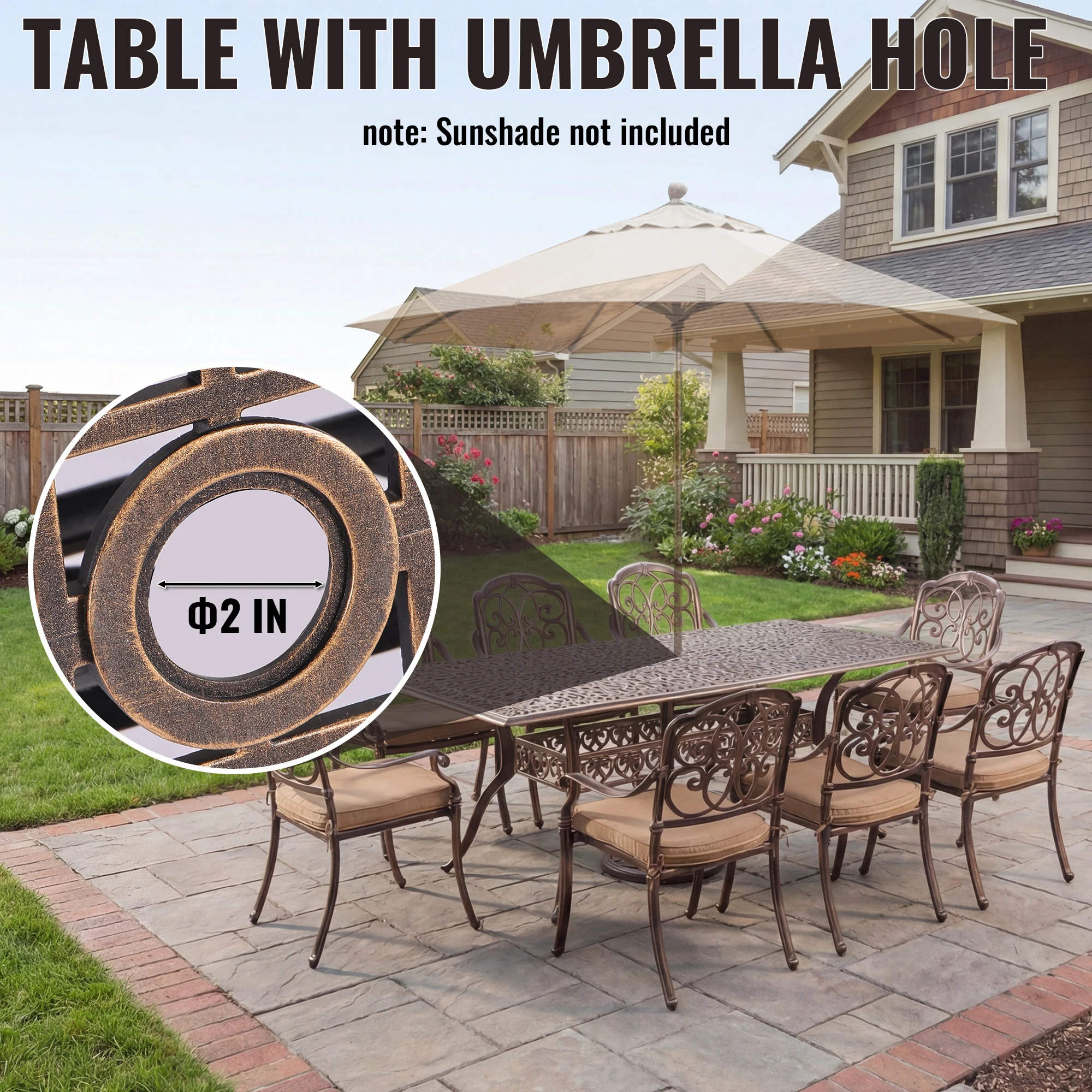 9-Piece Outdoor Patio Dining S - огляд і ціна Outdoor Furniture Dining