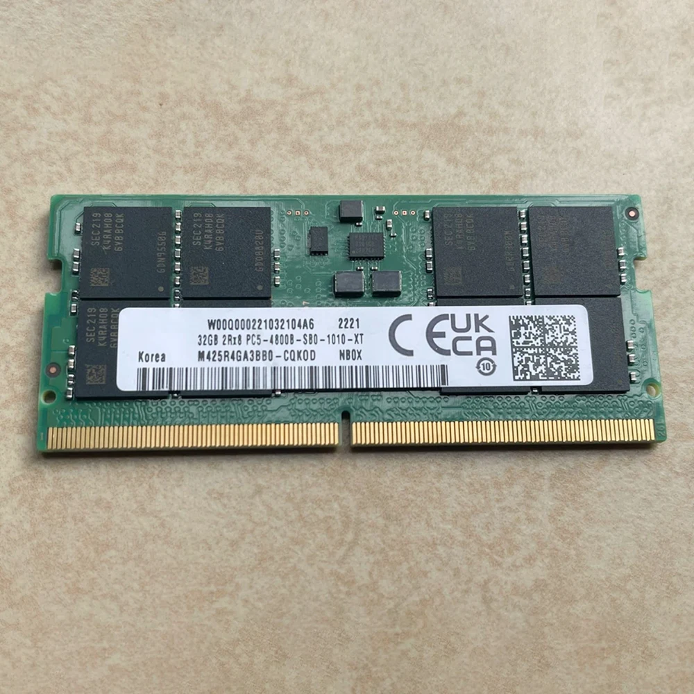 Imagem -04 - Memória Ram do Portátil para o Caderno de Samsung 32gb Ddr5 4800mhz 2rx8 4800b Sodimm Navio Rápido Alta Qualidade