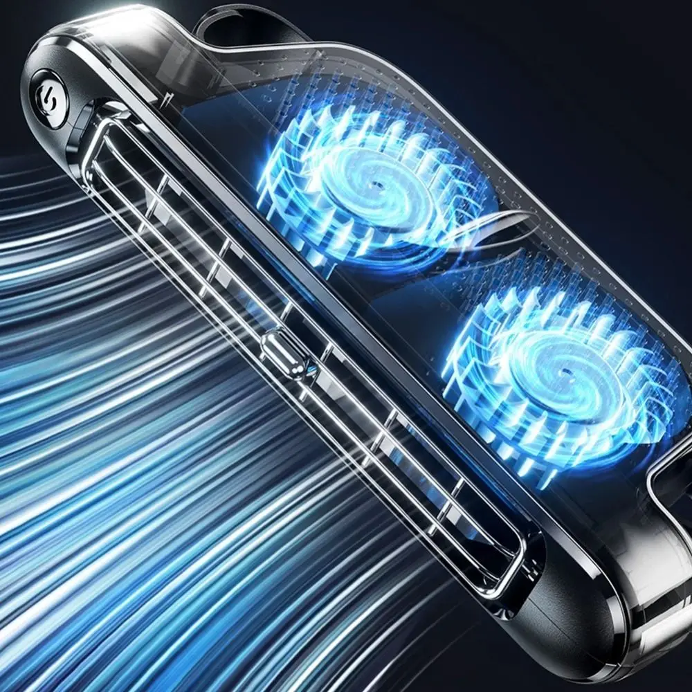 Portable Design USB Plug-in Fan Safe Structure Soft Airflow Bladeless Car Fan Lightweight Construction Smooth Surface