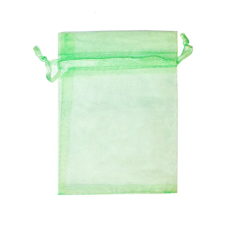 9X12cm 100pcs Colorful organza bags gauze bags gift bags small pouches candy jewelry packaging wedding gift bolsa fabric bolsa image 3