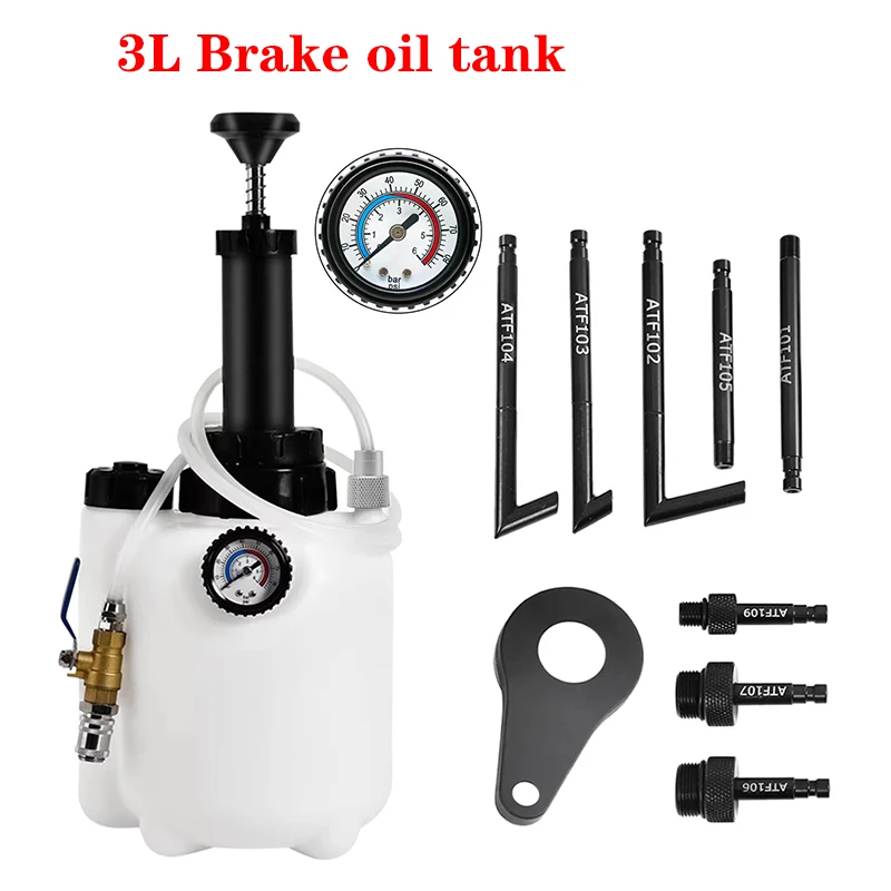 

3L Manual Transmission Oil Filling System Hand Pump OR Pneumatic Automatic Gearbox Oil Fluid Pump Tool With Adapters