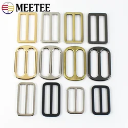 5/10Pcs 25/32/38/50mm Metal Bag Buckles Webbing Straps Tri Glide Ring Buckle Belt Adjuster Clasp Hooks DIY Sewing Accessories