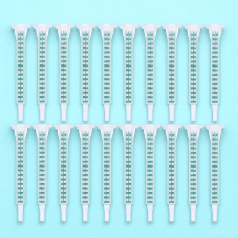 

30 Pcs Filling Glue Stirring Tube Epoxy Mixing Applicator Oscillator Green Resin