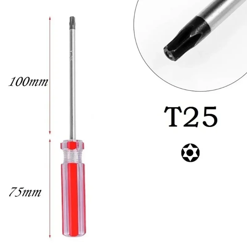 T15 T20 T25 T30 Hexagonal Star with Center Hole Magnetic Screwdriver for Phone Repair and Disassembly Screwdriver Hand Tools