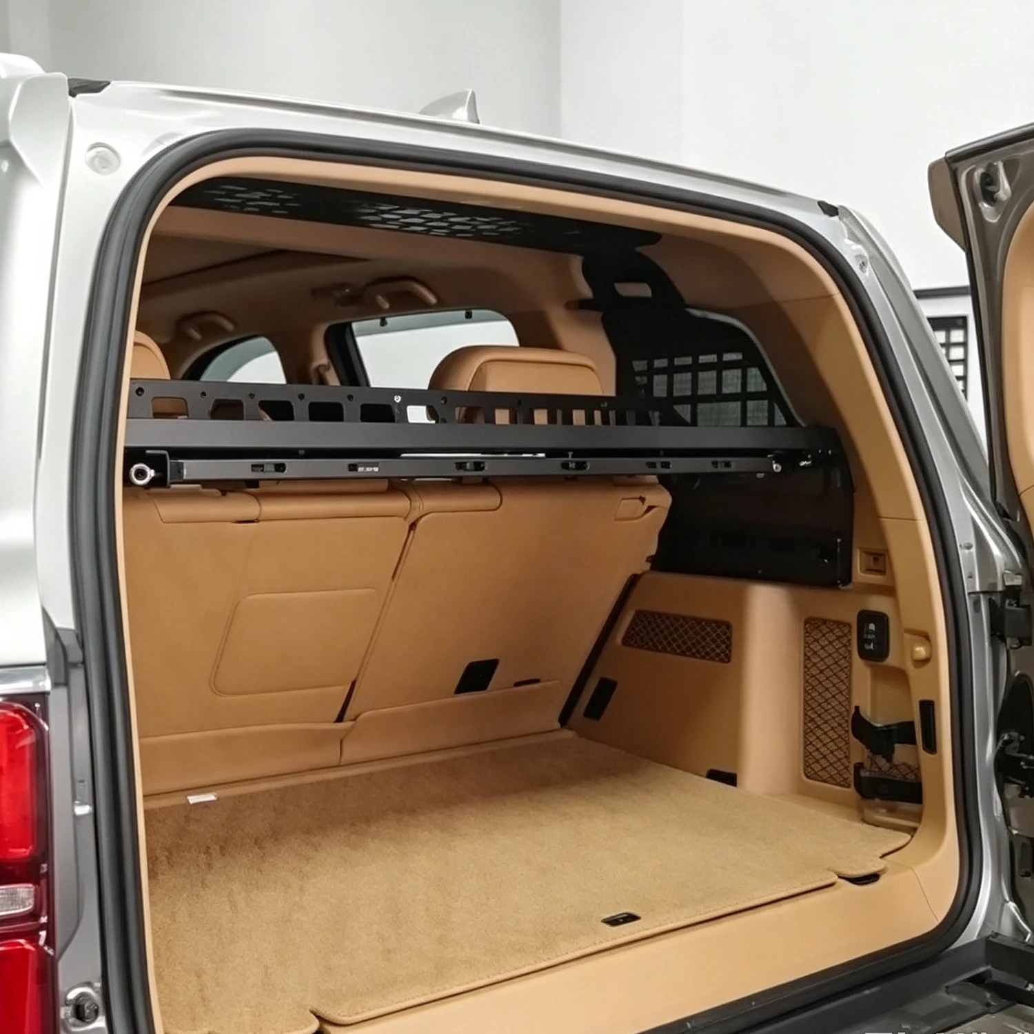 For GWM Tank 500 7 Seats 2022-2026 Camping Debris Modular Shelf Organizer Luggage Storage MOLLE Panel Rear Trunk Alumunim