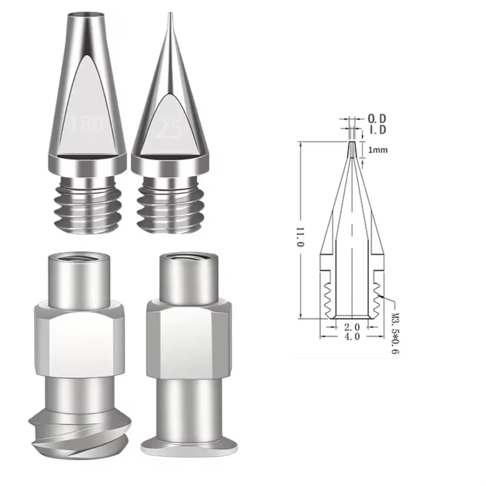

High Precision Split Type Stainless Steel Dispensing Needle Tips - Separable Glue Dispenser Nozzle
