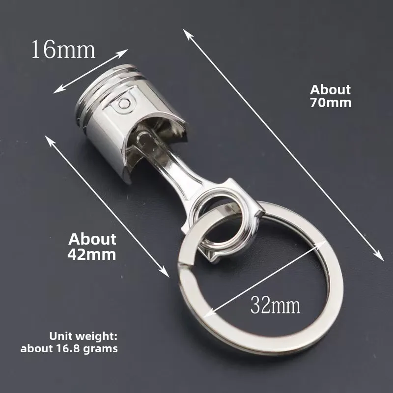 1 قطعة سيارة الإبداعية تعديل محرك المكبس سلسلة مفاتيح معدنية للرجال ، سيارة متعددة الوظائف تعديل الخصر معلقة ، سلسلة المفاتيح الموضة