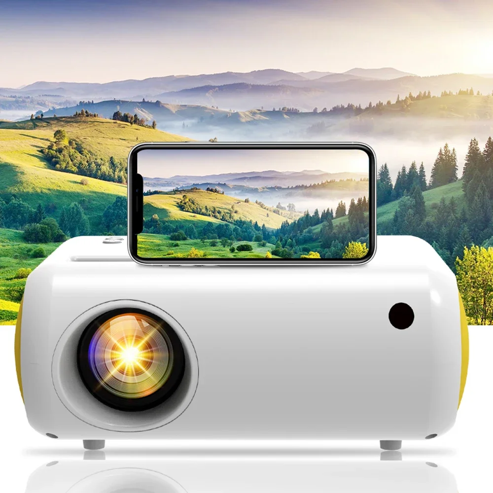 Cerreat Mini Projector Support Full HD 1080P 3D Video Home Theater Projector For LED Android Portable Projector Native 480P