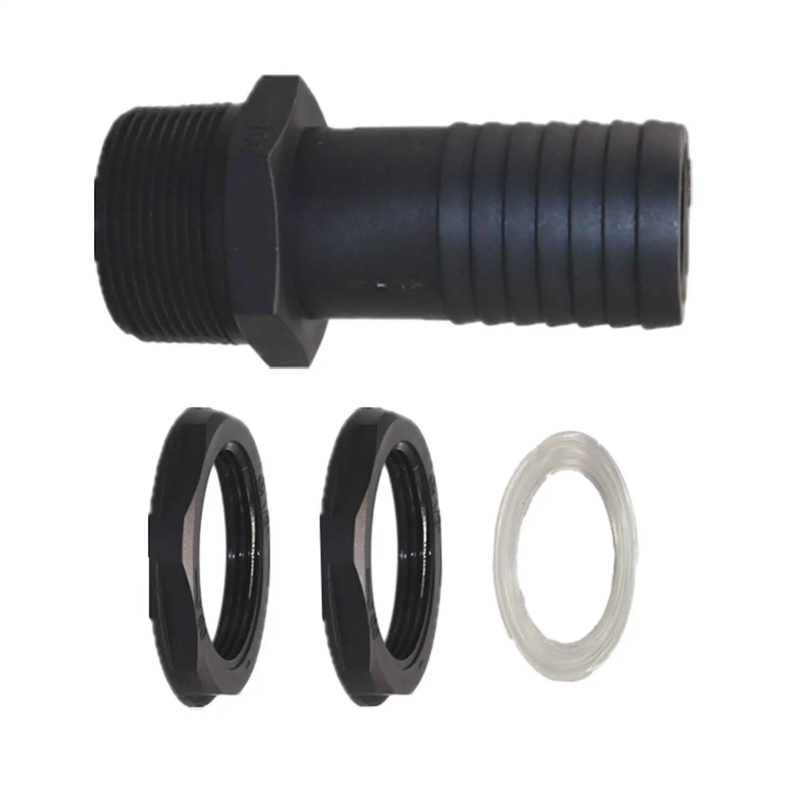 IBC Tank Duct Thick Tank Overflow Connector External Thread Rain Barrel Hose Nozzle for Rain Barrels Water Tanks Aquariums Ponds