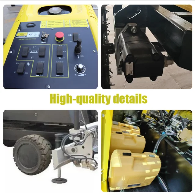 Alta qualità. Schermato automatico in calcestruzzo. Macchina per livellare la costruzione stradale