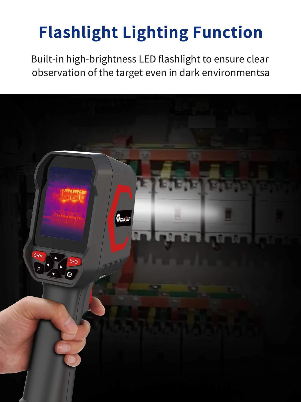 TOOLTOP ET693C Super IR 512x384 Wärmebildkamera mit 1080P Sichtkamera Elektronische HVAC-Reparatur Wärmebildgerät 256*192 Sensor – Detail 9