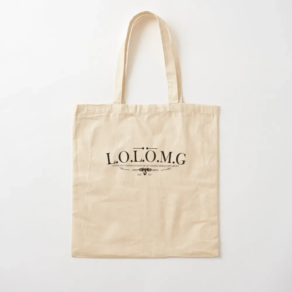 

LOLOMG - London and Other London Outstanding Mercenary Group Logo Tote Bag large size bags sac pour femme Tote Bag