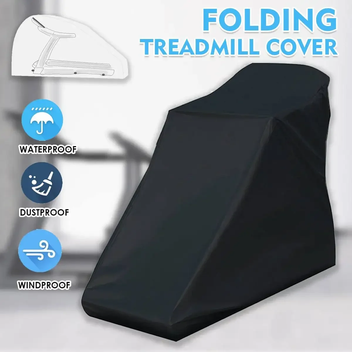 Waterproof Dust Covers Treadmill Cover Indoor Outdoor Running Jogging Machine Shelter Sun UV Protection Treadmill Storage Bag