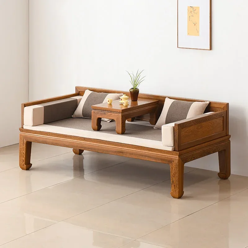 Hot sales Door Frame Sofa Bed Chinese Style Noon Break Sleeping Solid Wood Loveseat Chaise Sofa Rosewood Arhat Simple