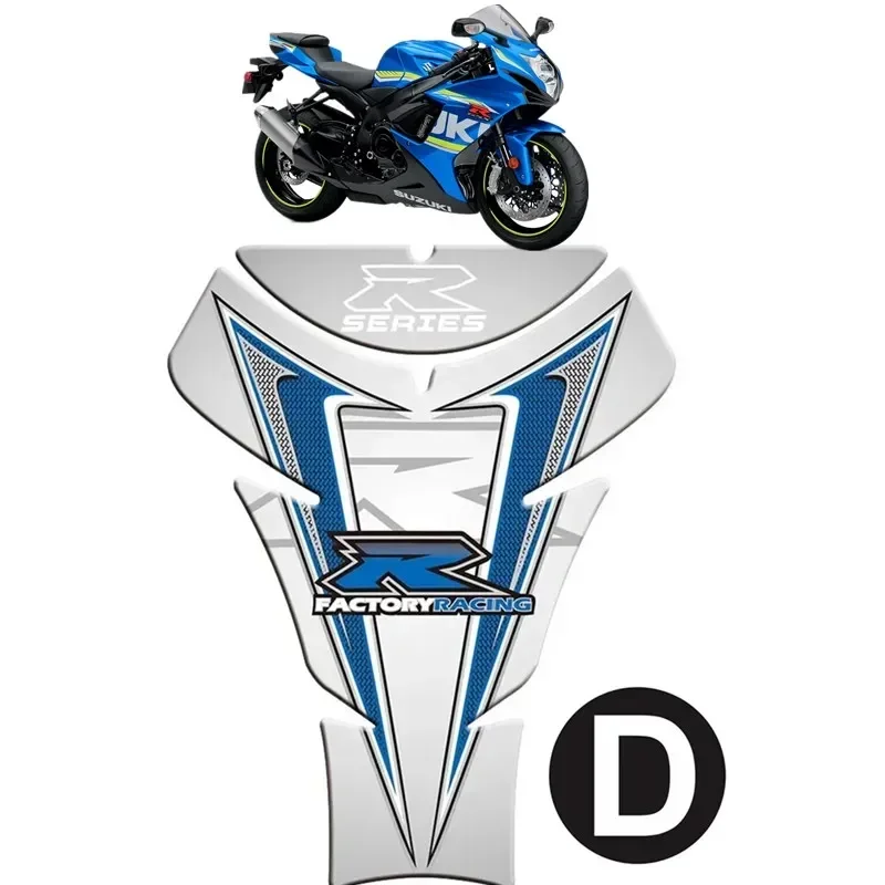 For Suzuki GSXR 600 750 1000 Motorcycle Tank Pad Protector 3D Gel Sticker Decal GSXR600 GSXR750 GSXR1000 - D Accessories